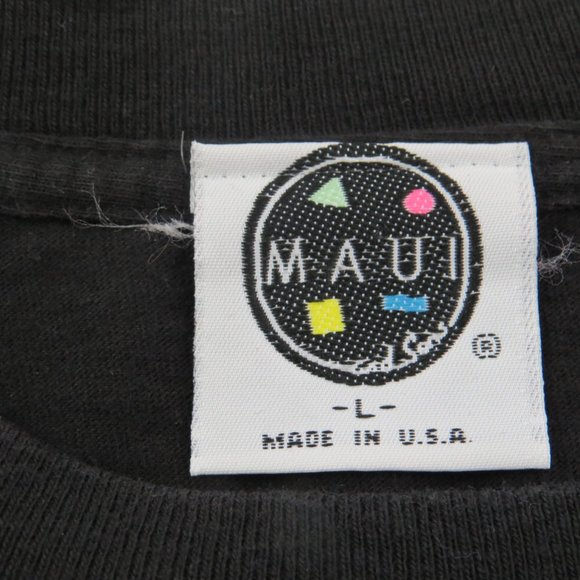 Vintage Graphic T-shirt - Maui Sons Huge Back Graphic - Men's Large - Picture 9 of 9